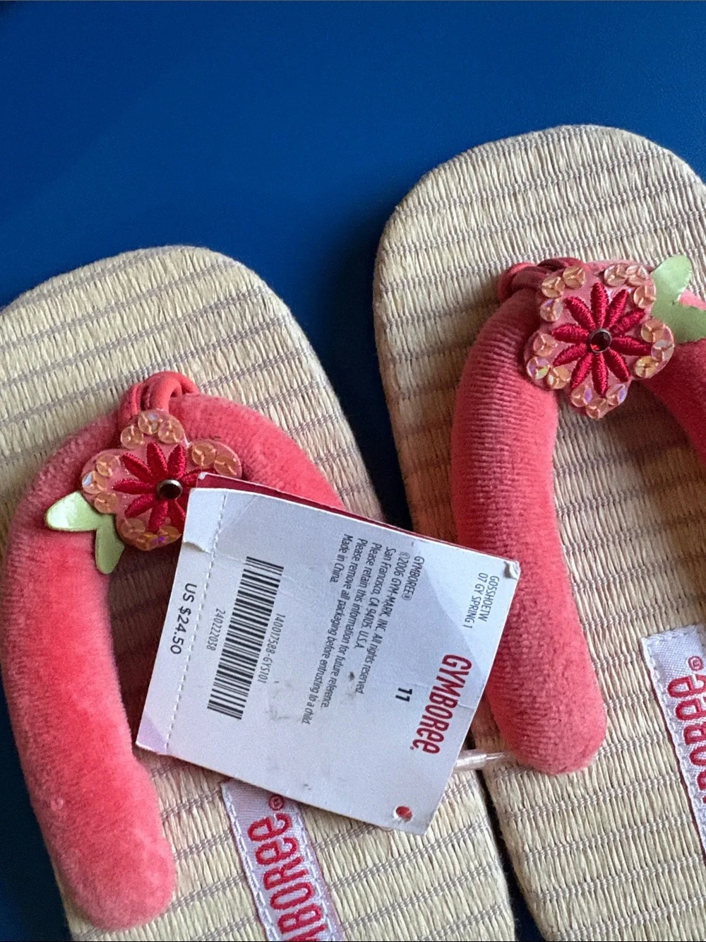 Gymboree Pink Flower Strap Kids Sandals